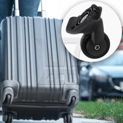 BQLZR 3 Pieces Left Luggage Swivel Caster Wheels Plastic W293 with Screwdrivers