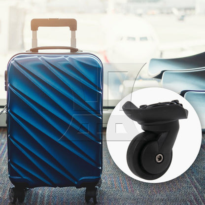 BQLZR 3 Pieces Left Luggage Swivel Caster Wheels Plastic W293 with Screwdrivers