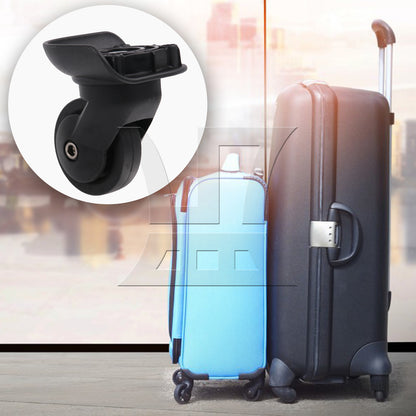 BQLZR 3 Pieces Left Luggage Swivel Caster Wheels Plastic W293 with Screwdrivers