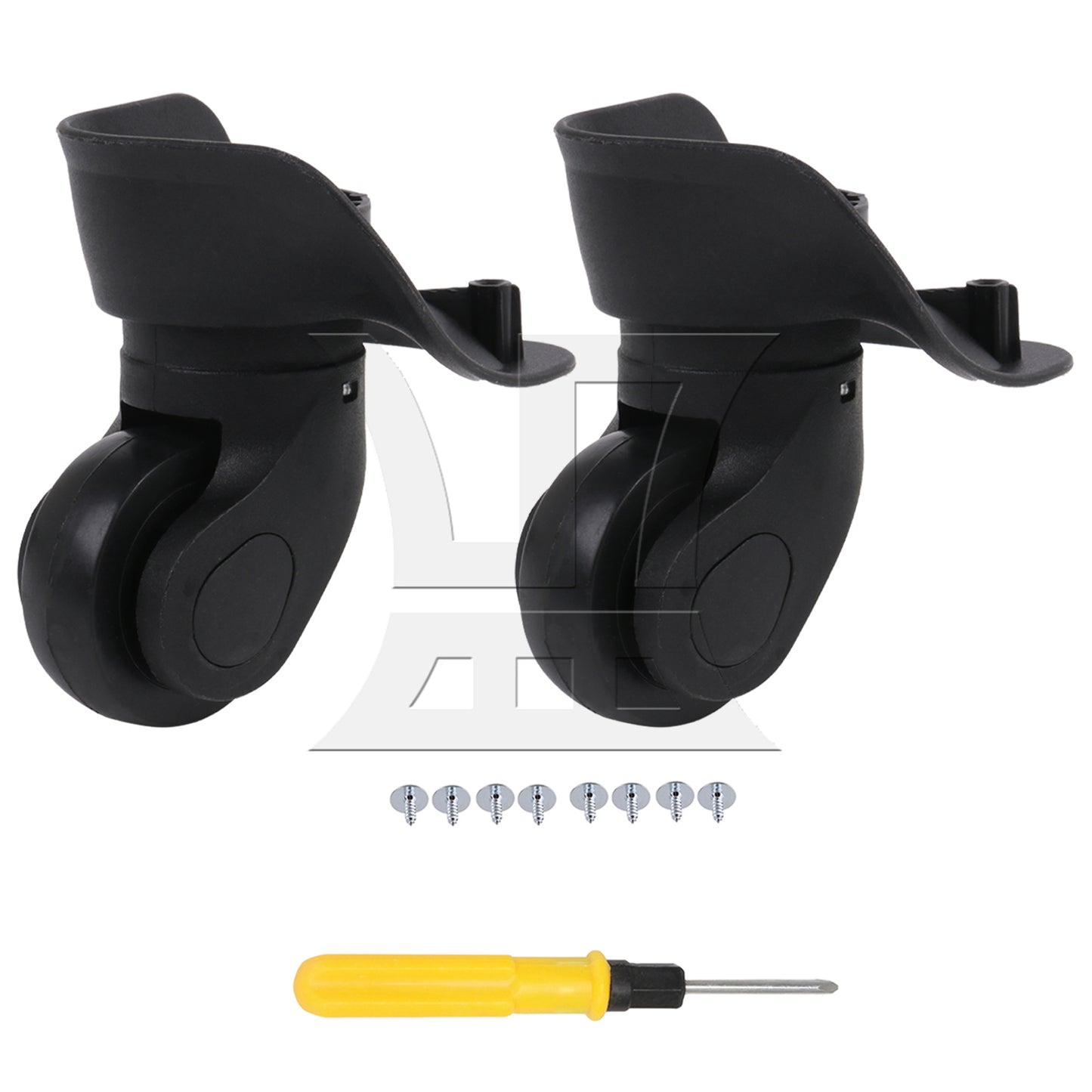 BQLZR Right W041-2S Luggage Wheels 3.62" Overall Height w/ Dual-purpose Screwdriver