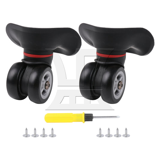 BQLZR Luggage Spinner Wheels 3.94" W042-L Black Right for Suitcases Repair