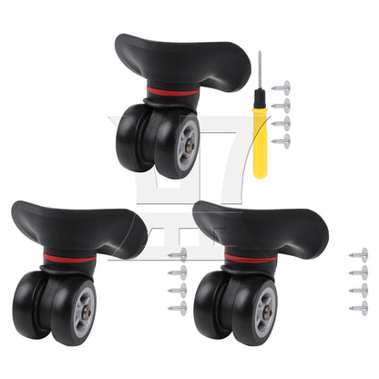 BQLZR Luggage Spinner Wheels 3.94" W042-L Black Right for Suitcases Repair
