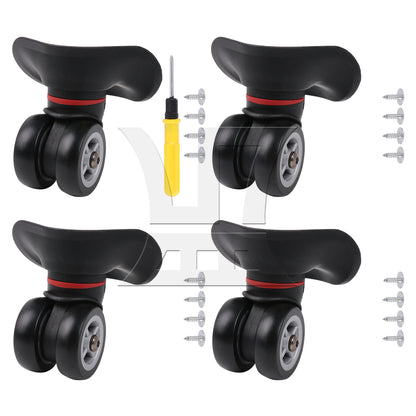 BQLZR Luggage Spinner Wheels 3.94" W042-L Black Right for Suitcases Repair