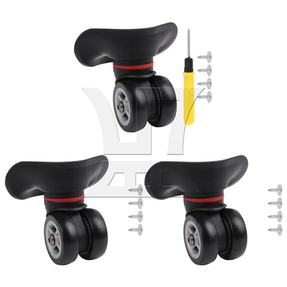 BQLZR Swivel Left Luggage Wheel Suitcase Replacement Repair Wheels W042 Black