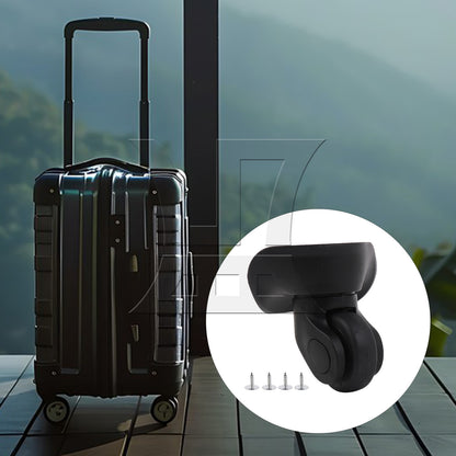 BQLZR 2Pieces Suitcase Luggage Caster Repair Mute Wheels 3.54" W041-S Right w/ Screw