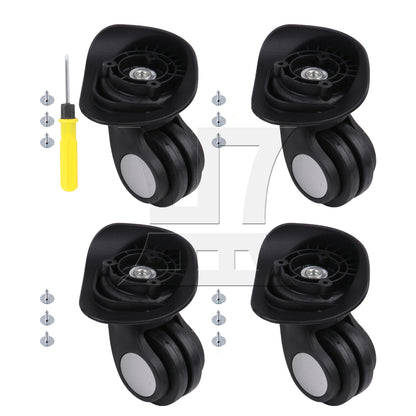 BQLZR Luggage Spinner Wheel 3.43 Inches W024 Black Left for Suitcases Repair Part