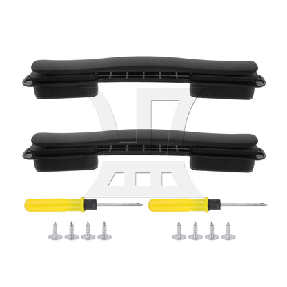 BQLZR Black Suitcase Luggage Handle Plastic Pull Grip 200 mm Length B128 w/ Screws