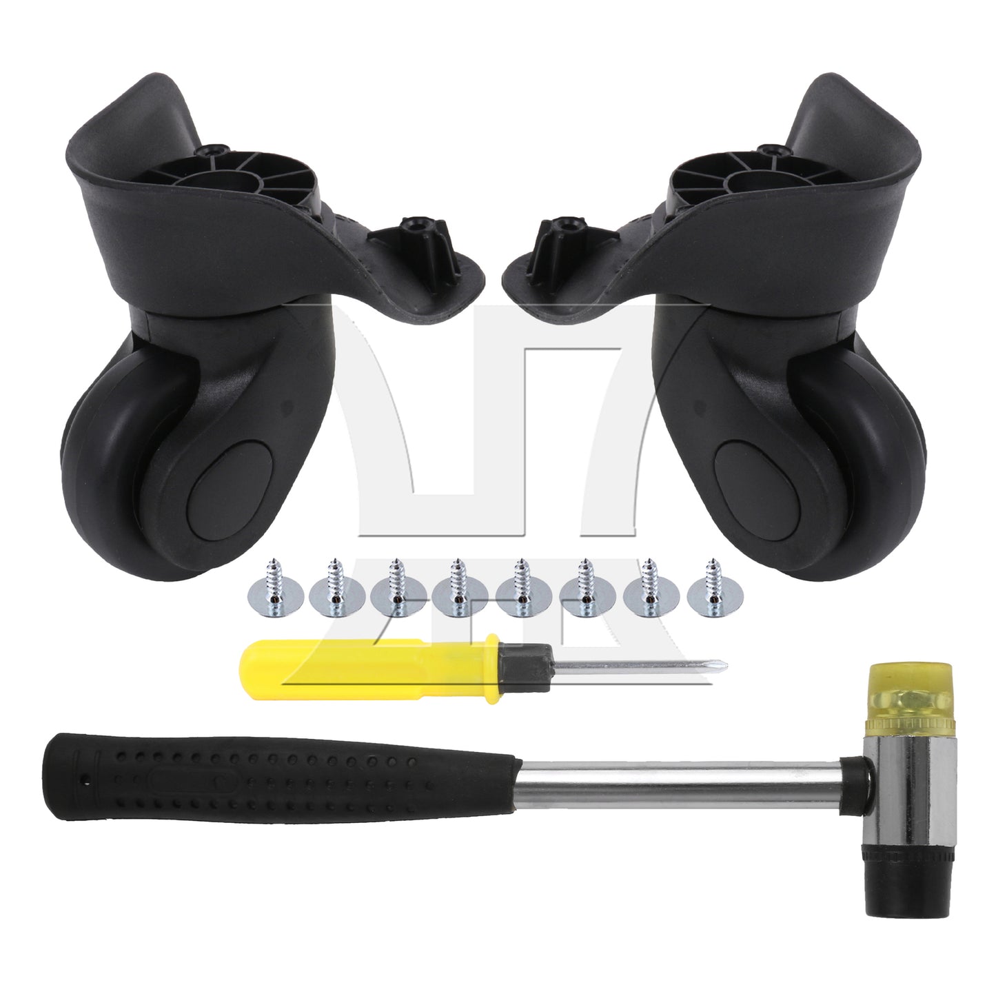 BQLZR Suitcase Swivel Wheel Spare Part 3.54 Inches W041-S Black Left Set for Luggage