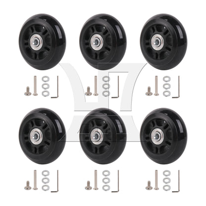BQLZR 75mm Dia Luggage Replacement Wheels Luggage Suitcase Replacement Wheels Kit