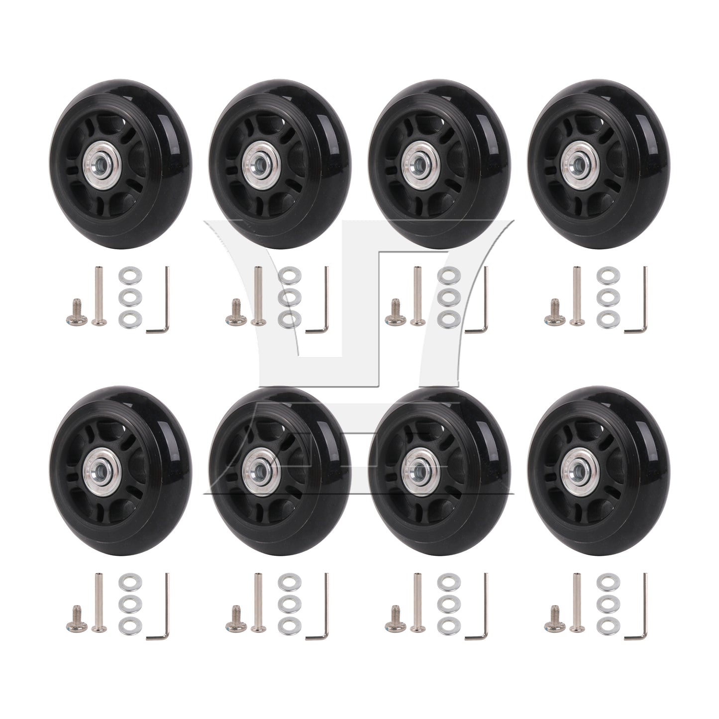BQLZR 75mm Dia Luggage Replacement Wheels Luggage Suitcase Replacement Wheels Kit