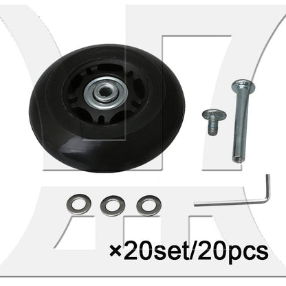 BQLZR 75mm Dia Luggage Replacement Wheels Luggage Suitcase Replacement Wheels Kit