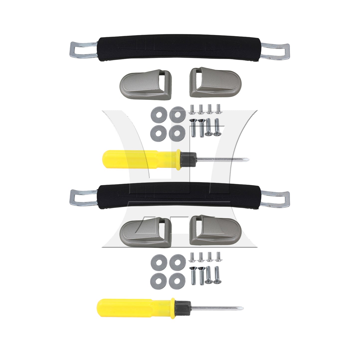 BQLZR Luggage Carry Plastic Handle with Screws Caps 15cm Spare Strap Handle