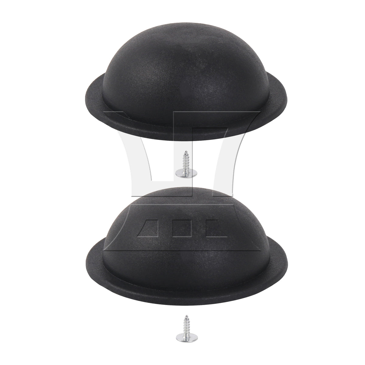 BQLZR Round Luggage Bracket Side Stud Foot Replacement Part 1.57 x 0.55inch