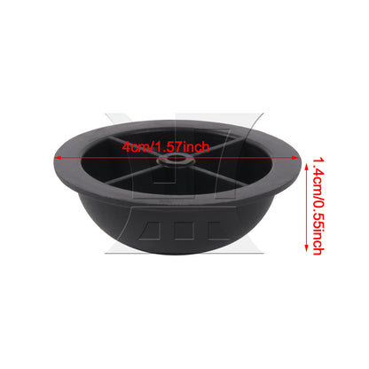 BQLZR Round Luggage Bracket Side Stud Foot Replacement Part 1.57 x 0.55inch