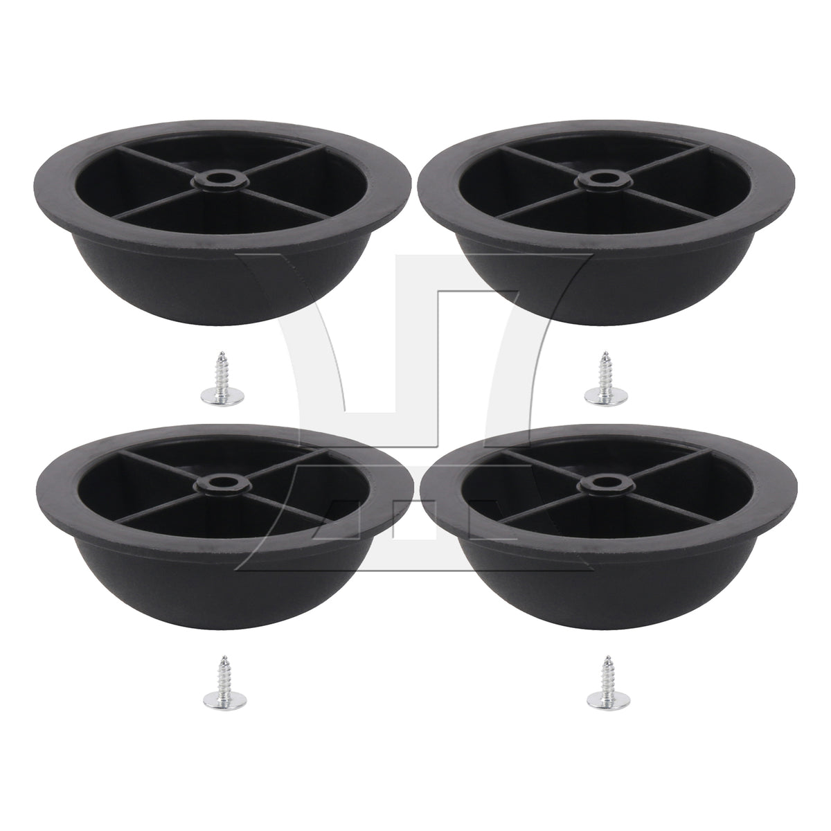 BQLZR Round Luggage Bracket Side Stud Foot Replacement Part 1.57 x 0.55inch