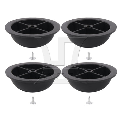 BQLZR Round Luggage Bracket Side Stud Foot Replacement Part 1.57 x 0.55inch