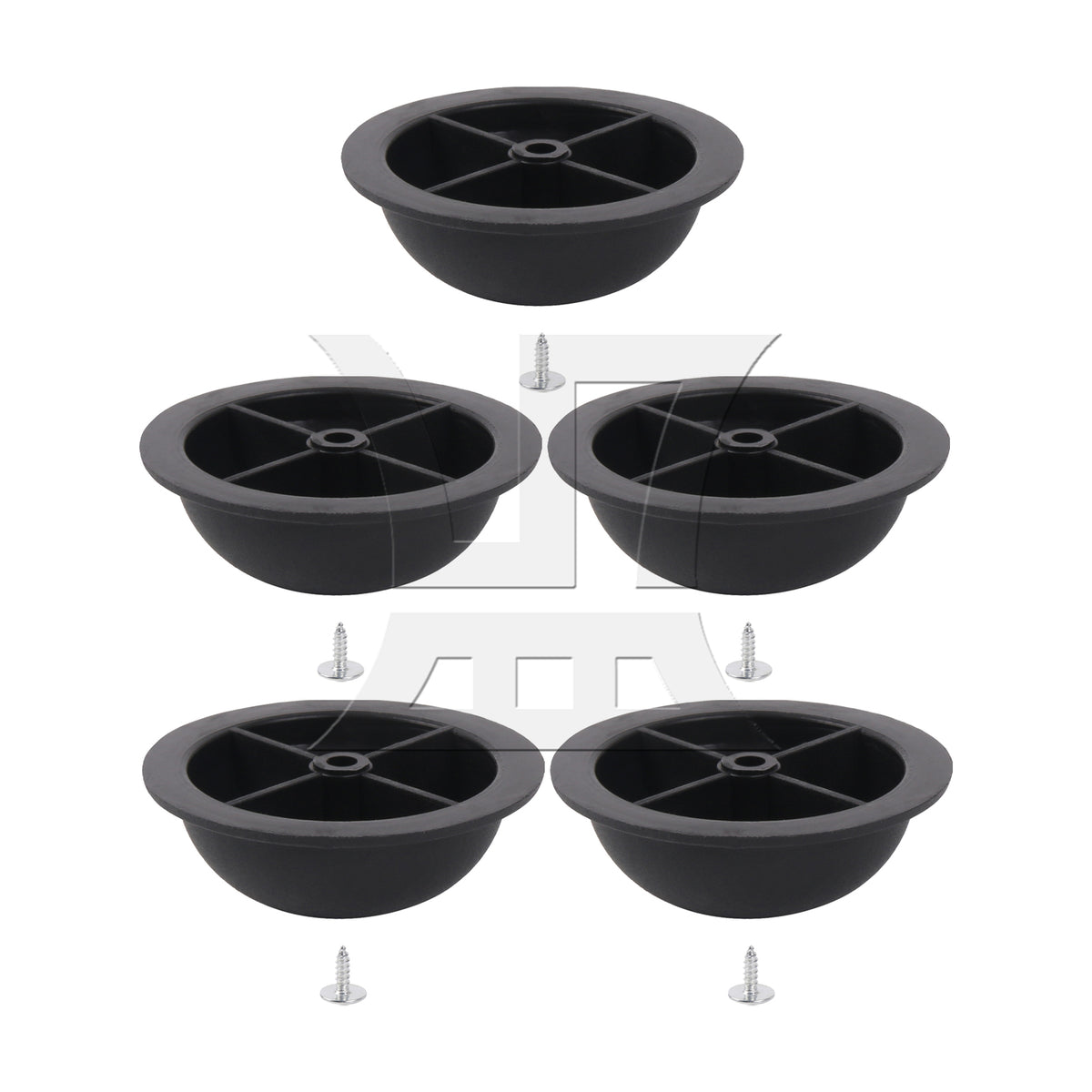 BQLZR Round Luggage Bracket Side Stud Foot Replacement Part 1.57 x 0.55inch