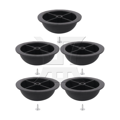 BQLZR Round Luggage Bracket Side Stud Foot Replacement Part 1.57 x 0.55inch