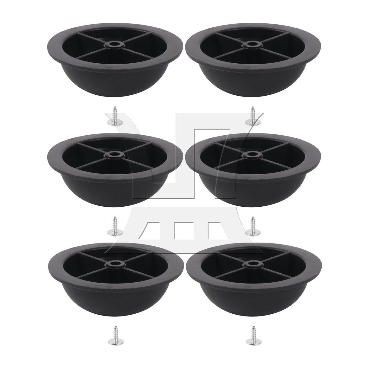 BQLZR Round Luggage Bracket Side Stud Foot Replacement Part 1.57 x 0.55inch