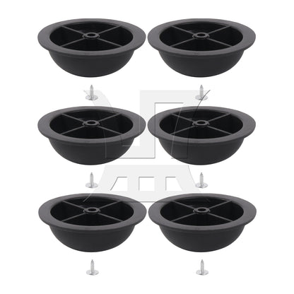 BQLZR Round Luggage Bracket Side Stud Foot Replacement Part 1.57 x 0.55inch