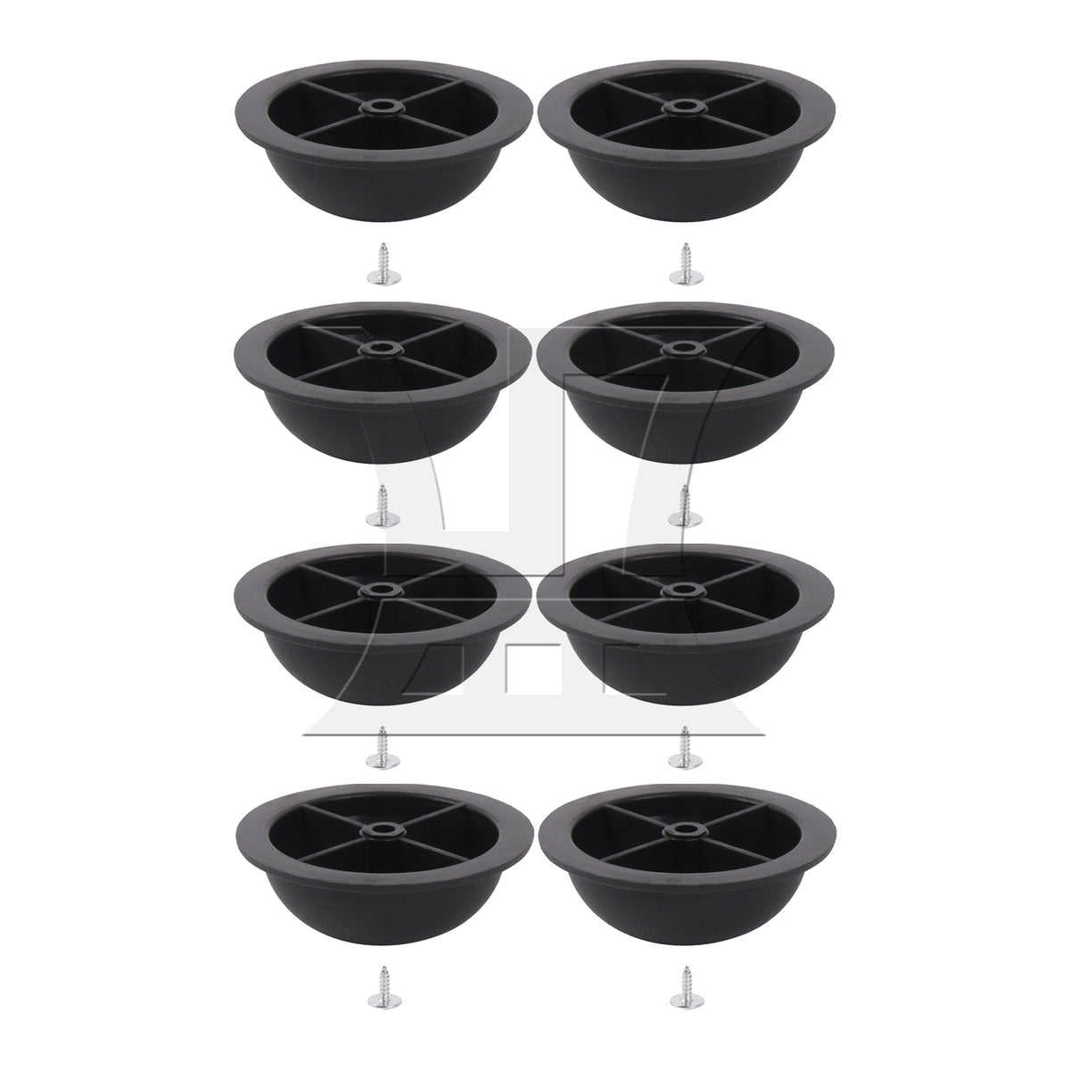 BQLZR Round Luggage Bracket Side Stud Foot Replacement Part 1.57 x 0.55inch