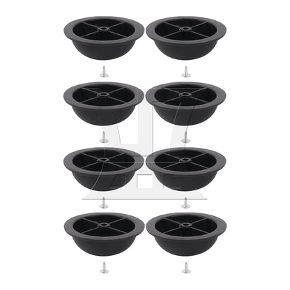 BQLZR Round Luggage Bracket Side Stud Foot Replacement Part 1.57 x 0.55inch