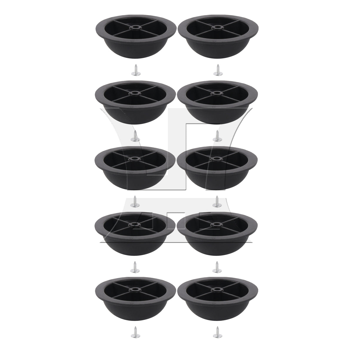 BQLZR Round Luggage Bracket Side Stud Foot Replacement Part 1.57 x 0.55inch