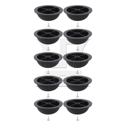 BQLZR Round Luggage Bracket Side Stud Foot Replacement Part 1.57 x 0.55inch