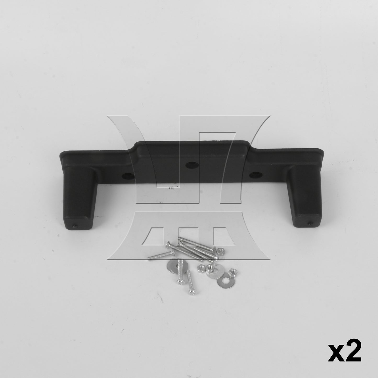 BQLZR Plastic Luggage Feet Bracket Black for Diy Handmade Trolley Cases