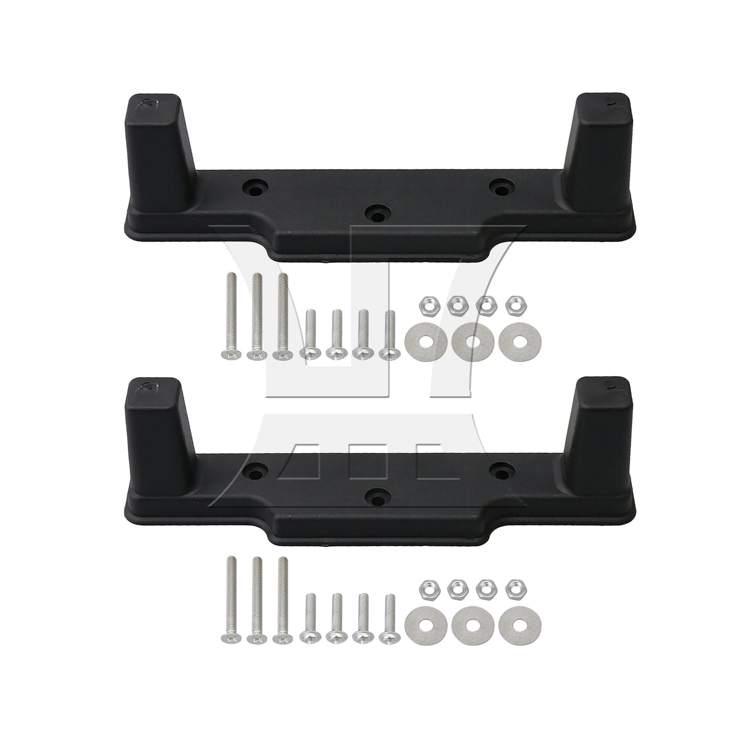 BQLZR Plastic Luggage Feet Bracket Black for Diy Handmade Trolley Cases