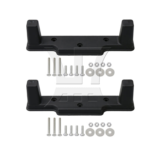 BQLZR Plastic Luggage Feet Bracket Black for Diy Handmade Trolley Cases