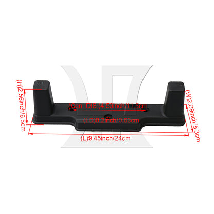 BQLZR Plastic Luggage Feet Bracket Black for Diy Handmade Trolley Cases