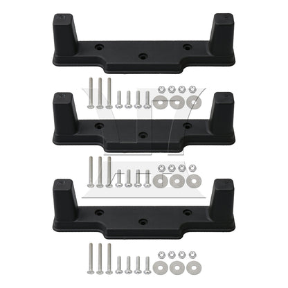 BQLZR Plastic Luggage Feet Bracket Black for Diy Handmade Trolley Cases
