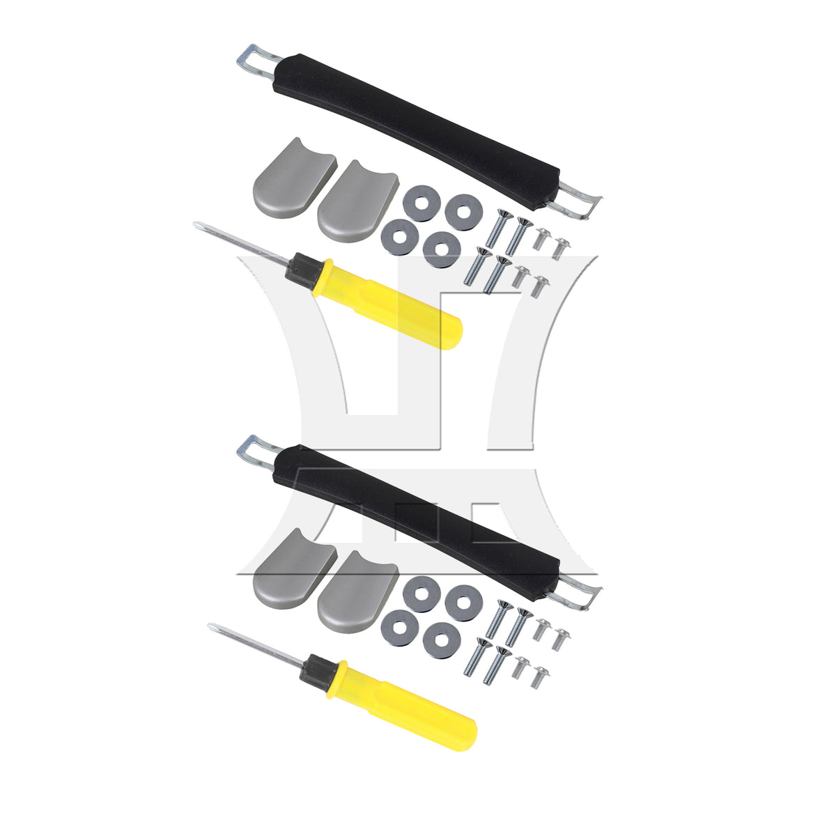 BQLZR Luggage Handle Replacement Flexible Spare Grip 9.25inch w/ Screws B113 Black