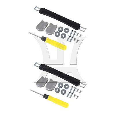 BQLZR Luggage Handle Replacement Flexible Spare Grip 9.25inch w/ Screws B113 Black