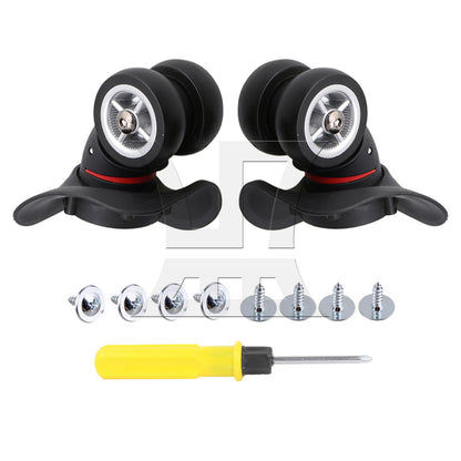 BQLZR Luggage Spinner Wheels 3.94" W042-L Black Right for Suitcases Repair