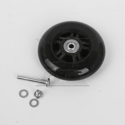 BQLZR 9cm Dia Luggage Suitcase Wheels Outdoor Replacement PU Rubber Wheel with Screw
