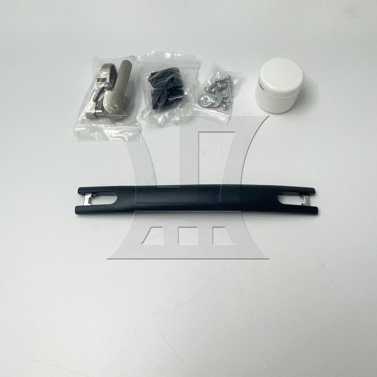 BQLZR 7.87" Black Luggage Handle w/ Screw Multicolor Rubber Bands Double-sided Stick