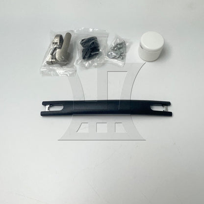 BQLZR 7.87" Black Luggage Handle w/ Screw Multicolor Rubber Bands Double-sided Stick