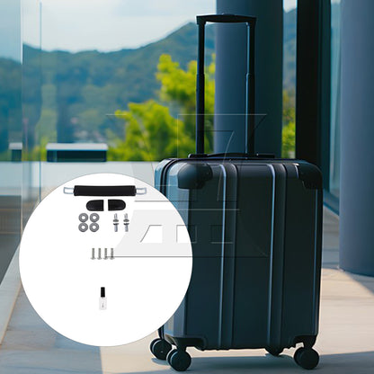 BQLZR 2 Sets 1pc Suitcase Handle 13cm B017 Black with 1pc Nail Polish Empty Tube 15ml for Toolkits