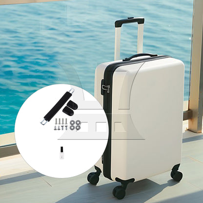 BQLZR 2 Sets 1pc Suitcase Handle 13cm B017 Black with 1pc Nail Polish Empty Tube 15ml for Toolkits