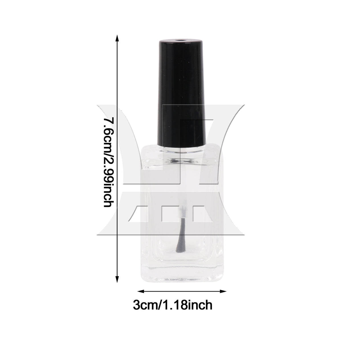 BQLZR 2 Sets 1pc Suitcase Handle 13cm B017 Black with 1pc Nail Polish Empty Tube 15ml for Toolkits