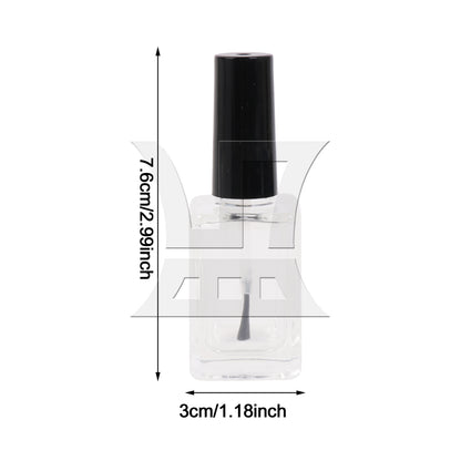 BQLZR 2 Sets 1pc Suitcase Handle 13cm B017 Black with 1pc Nail Polish Empty Tube 15ml for Toolkits