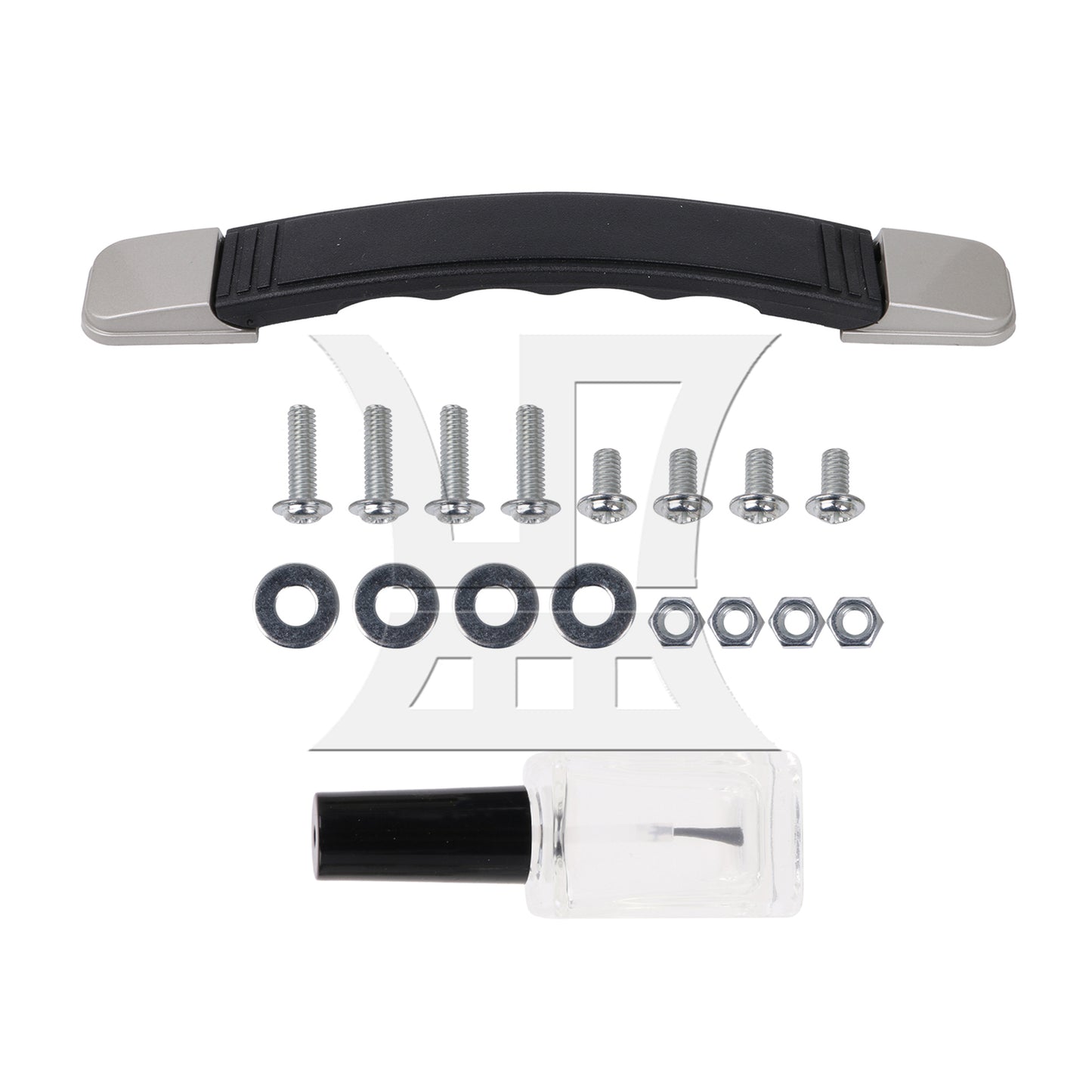 BQLZR Plastic Suitcase Luggage Handle Replacement with Mounts & Screws Black B018