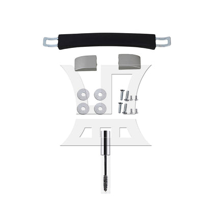 BQLZR 1set Suitcase Handle 14cm 115B Series B009 With Mascara Tube Black for Suitcase Handles Luggage Handles