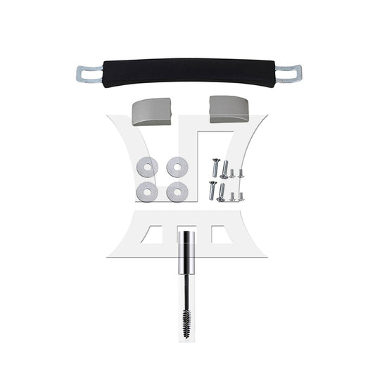 BQLZR 1set Suitcase Handle 14cm 115B Series B009 With Mascara Tube Black for Suitcase Handles Luggage Handles