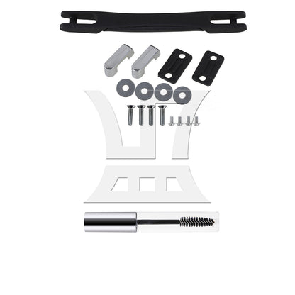 BQLZR Luggage Carry Plastic Handle with Screw B019 12.5cm Black Strap Handle