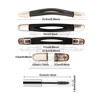 BQLZR 2Set Suitcase Handle 15cm 115B Series B020 Black for Suitcase Handles Luggage Handles