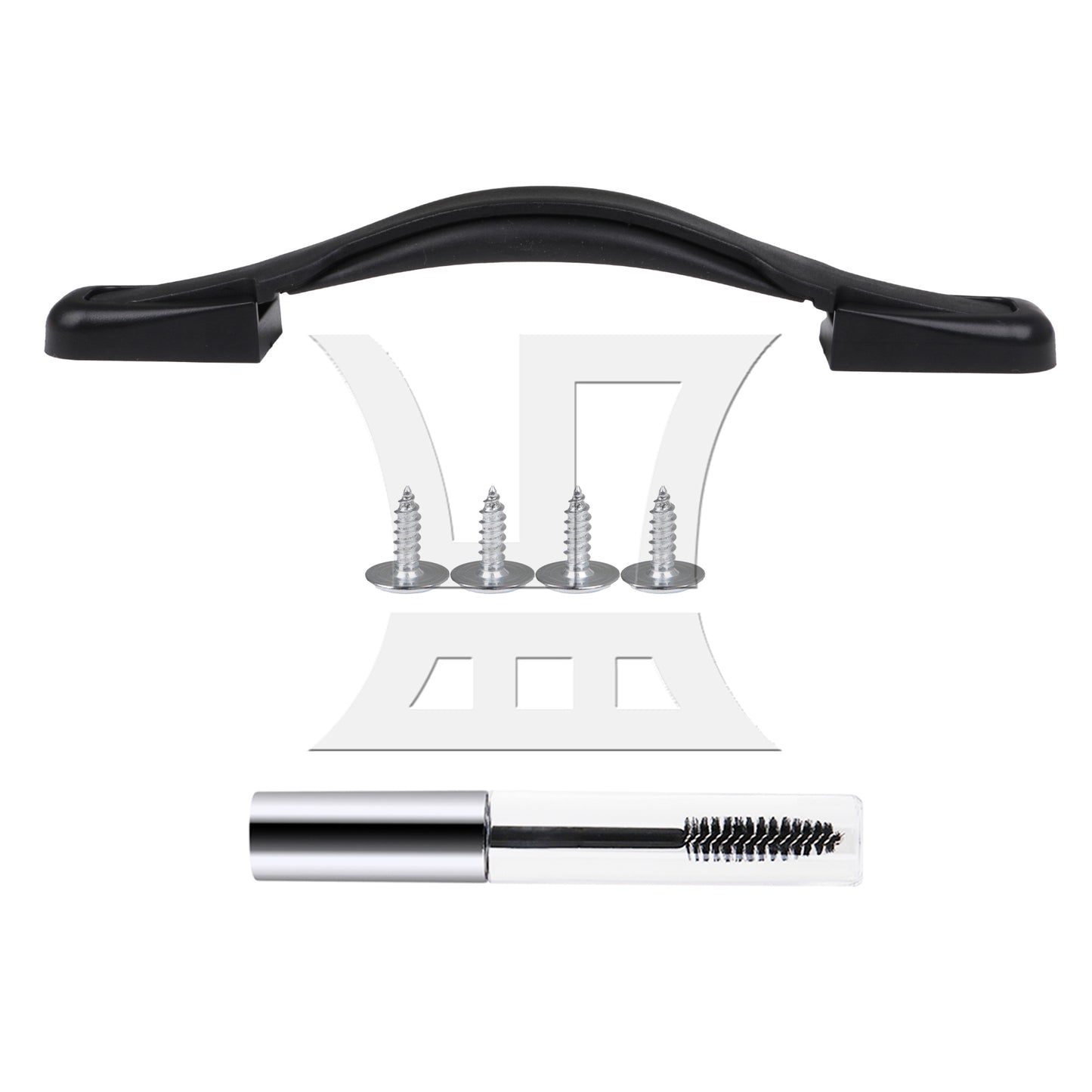 BQLZR Suitcase Handle Replacement Part Black B121 Luggage Holder 8.66Inch with Screw