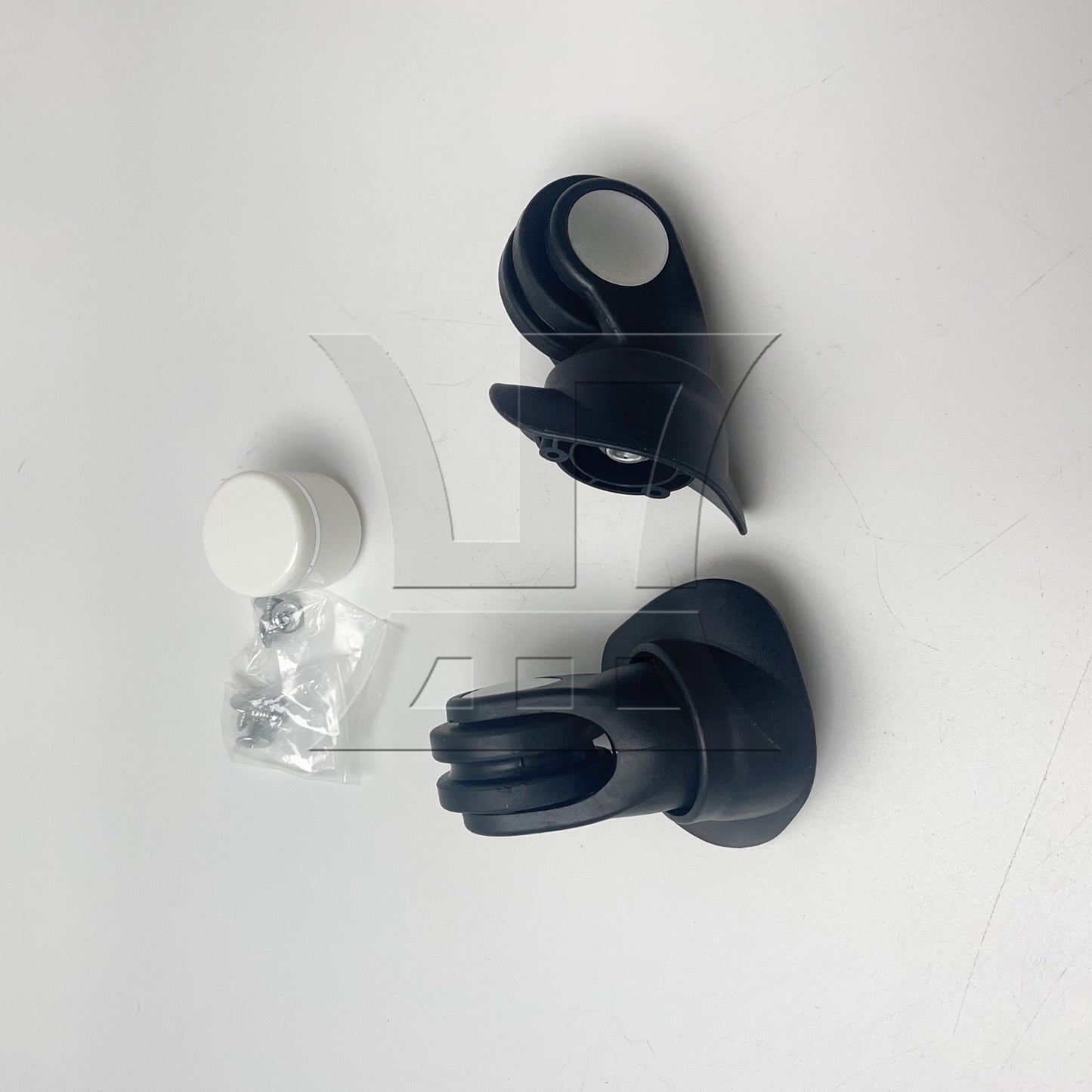 BQLZR Luggage Spinner Wheel 3.43 Inches W024 Black Left for Suitcases Repair Part